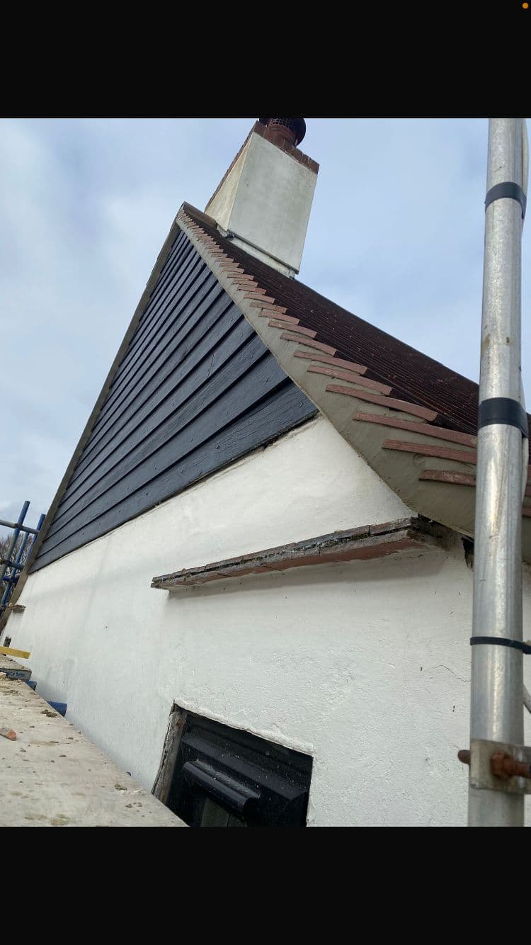 Roof repaired by roofing company Canterbury