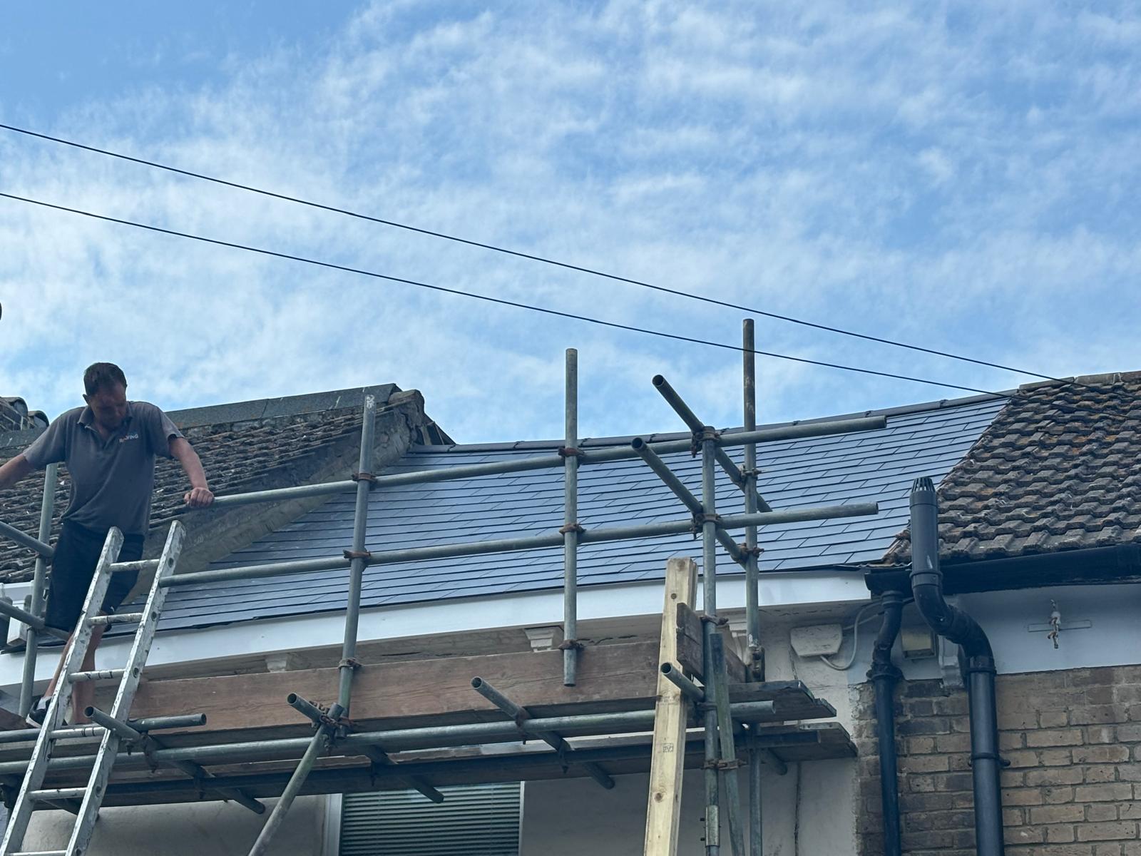 New roof being installed in Romney Marsh