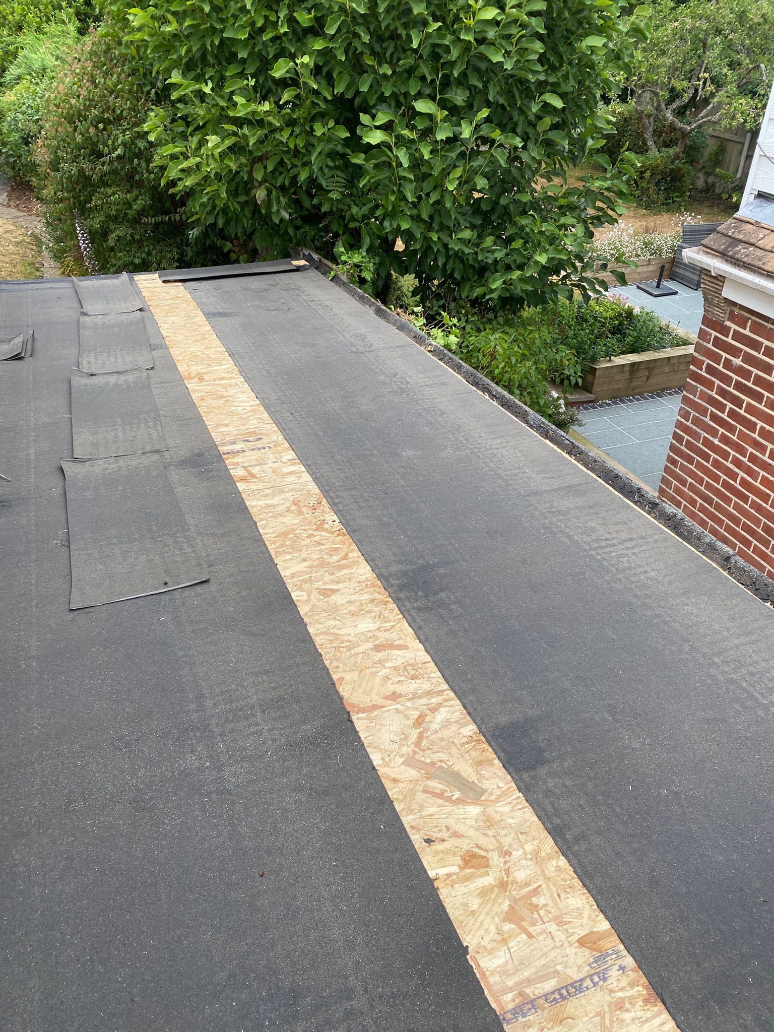 Roof being repaired Folkestone