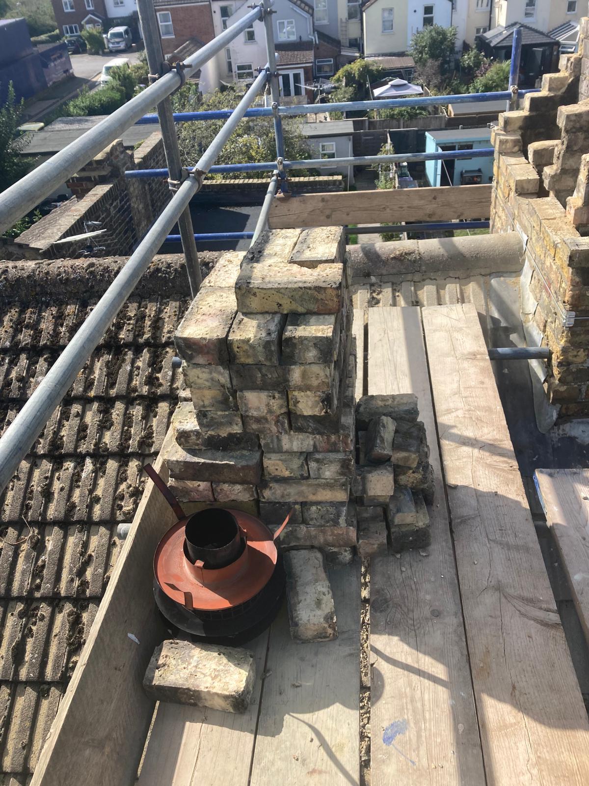 Brick roof work Kent